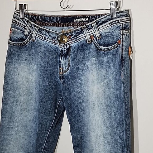 Miss Sixty 60 Low Rise Boot Cut Leg Made In Italy Y2K 90s Jeans 30x29 - Picture 2 of 12